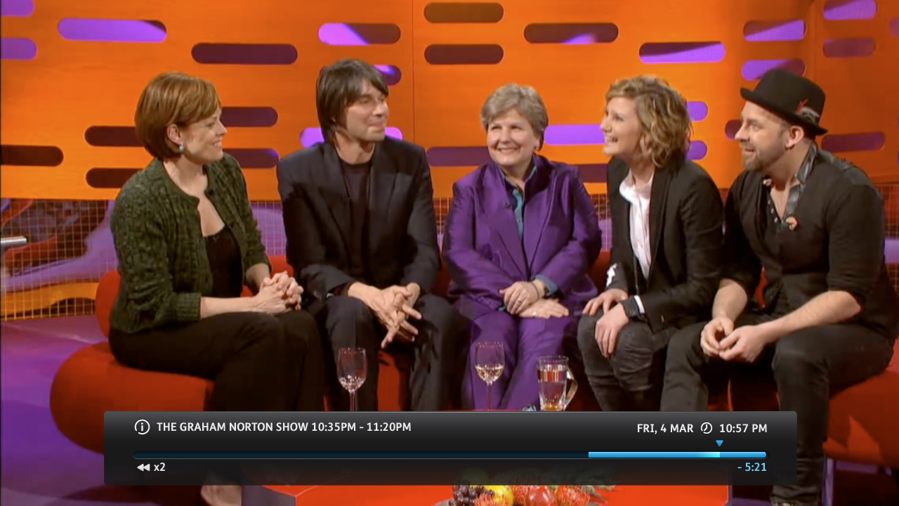 YouView's old playback bar that shows the full extent of the three hour buffer.